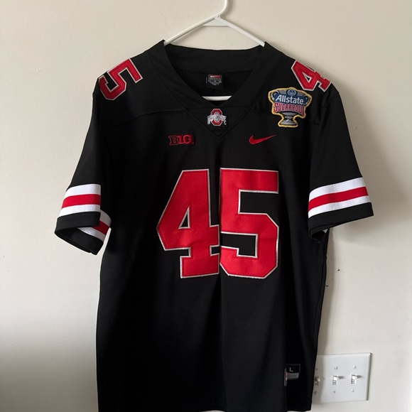 Nike Black and Red Men's Jersey